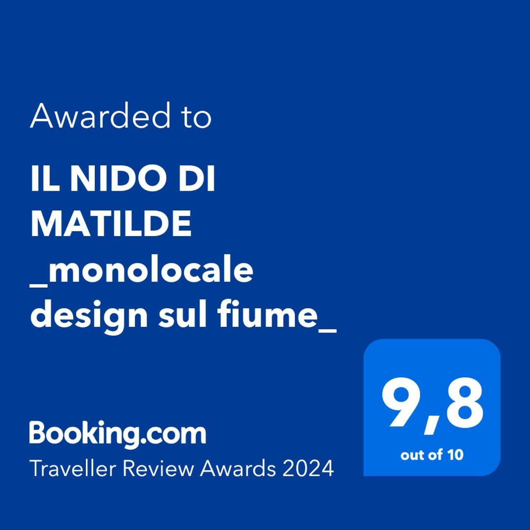 Il Nido Di Matilde _Monolocale Design Sul Fiume_ Lägenhet Rossena Exteriör bild